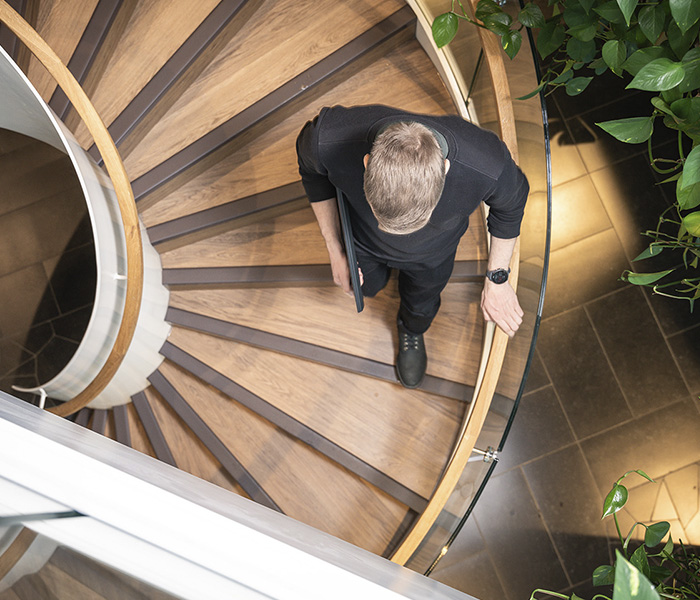 KSP Kuopio office staircase 700x600